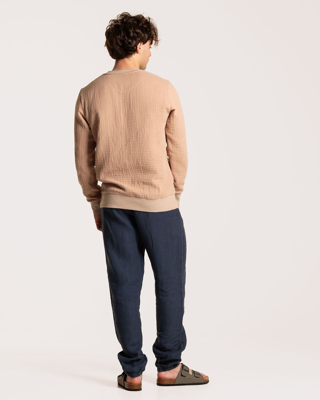 GAUZE CREWNECK / TAUPE