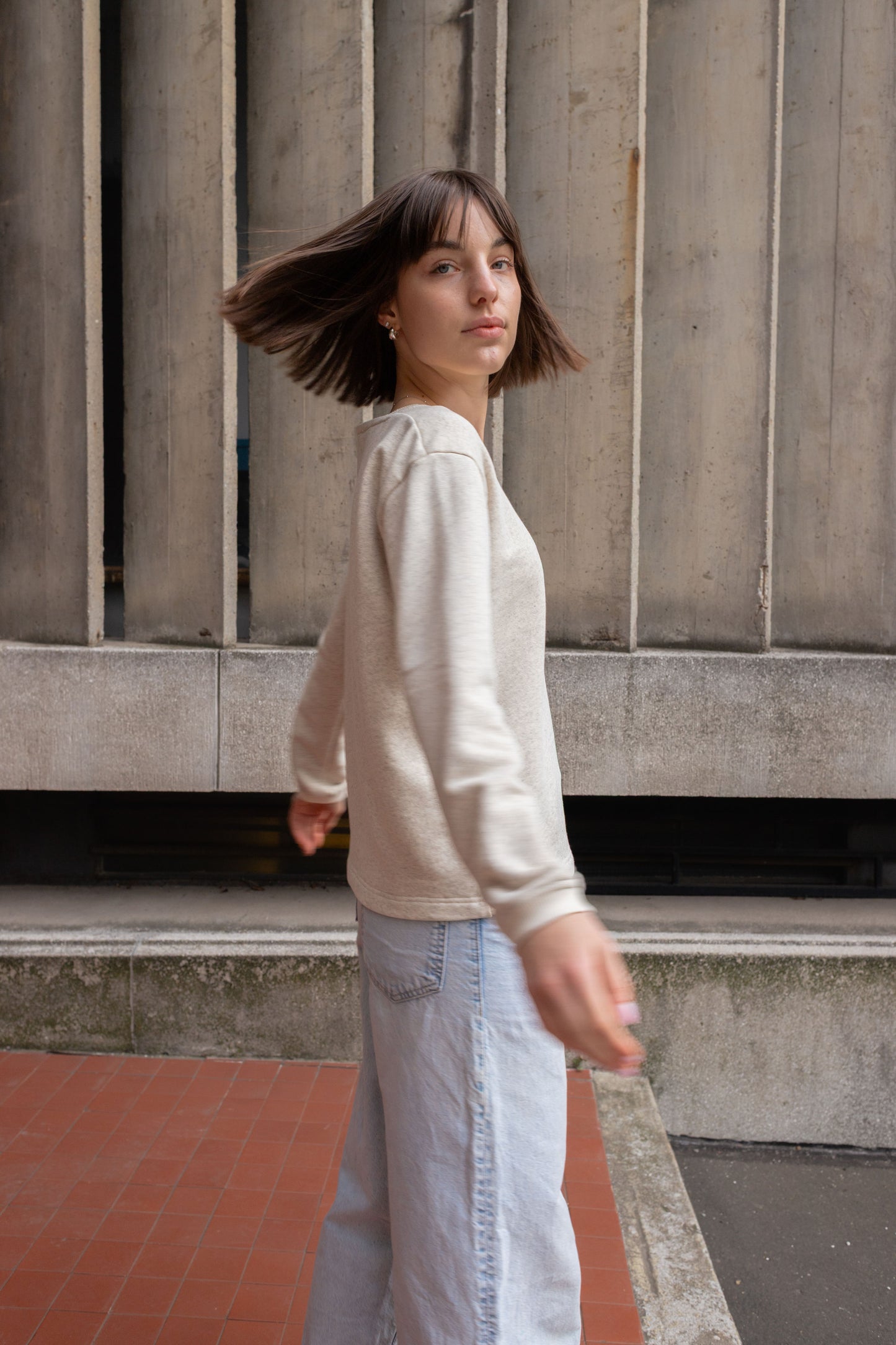 HEMP CREWNECK / ECRU