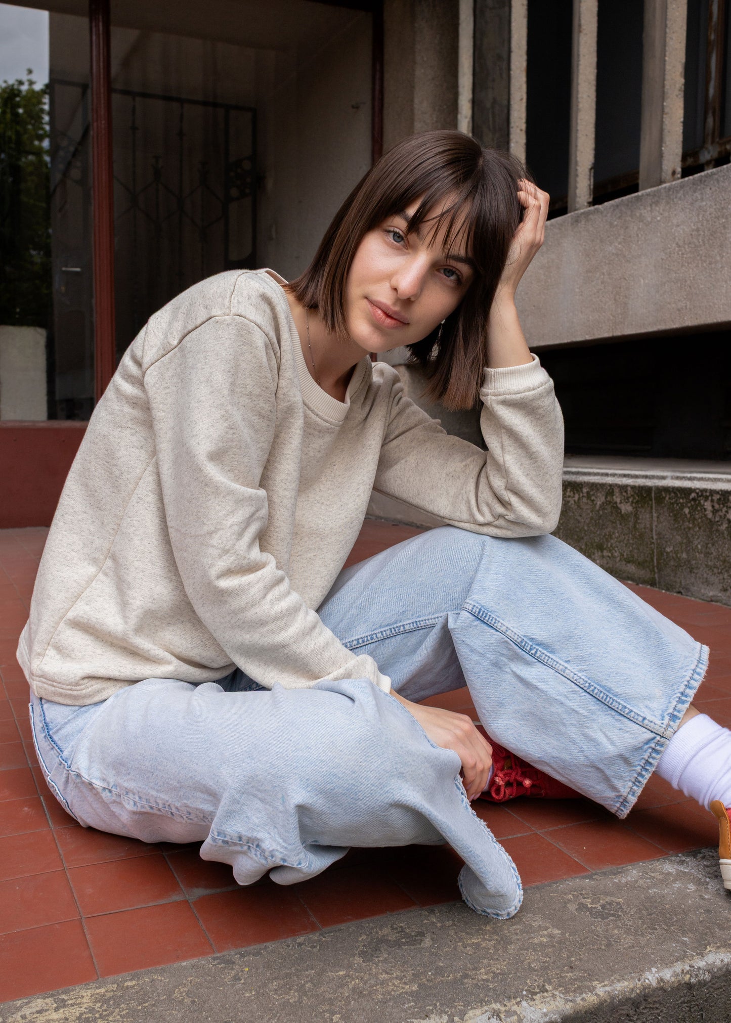 HEMP CREWNECK / ECRU