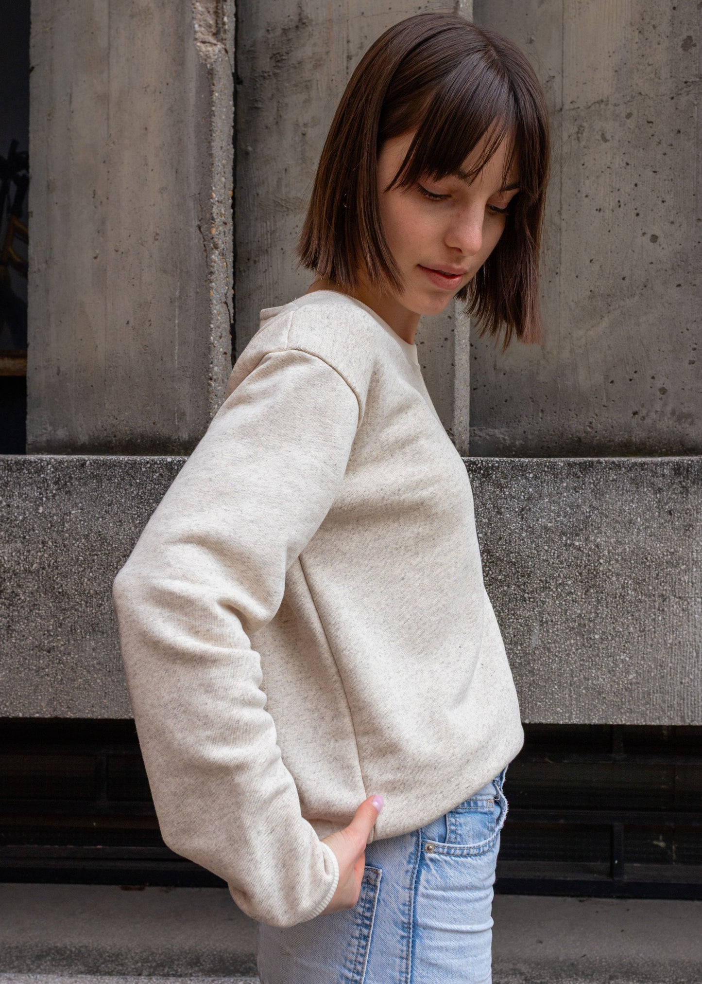 HEMP CREWNECK / ECRU