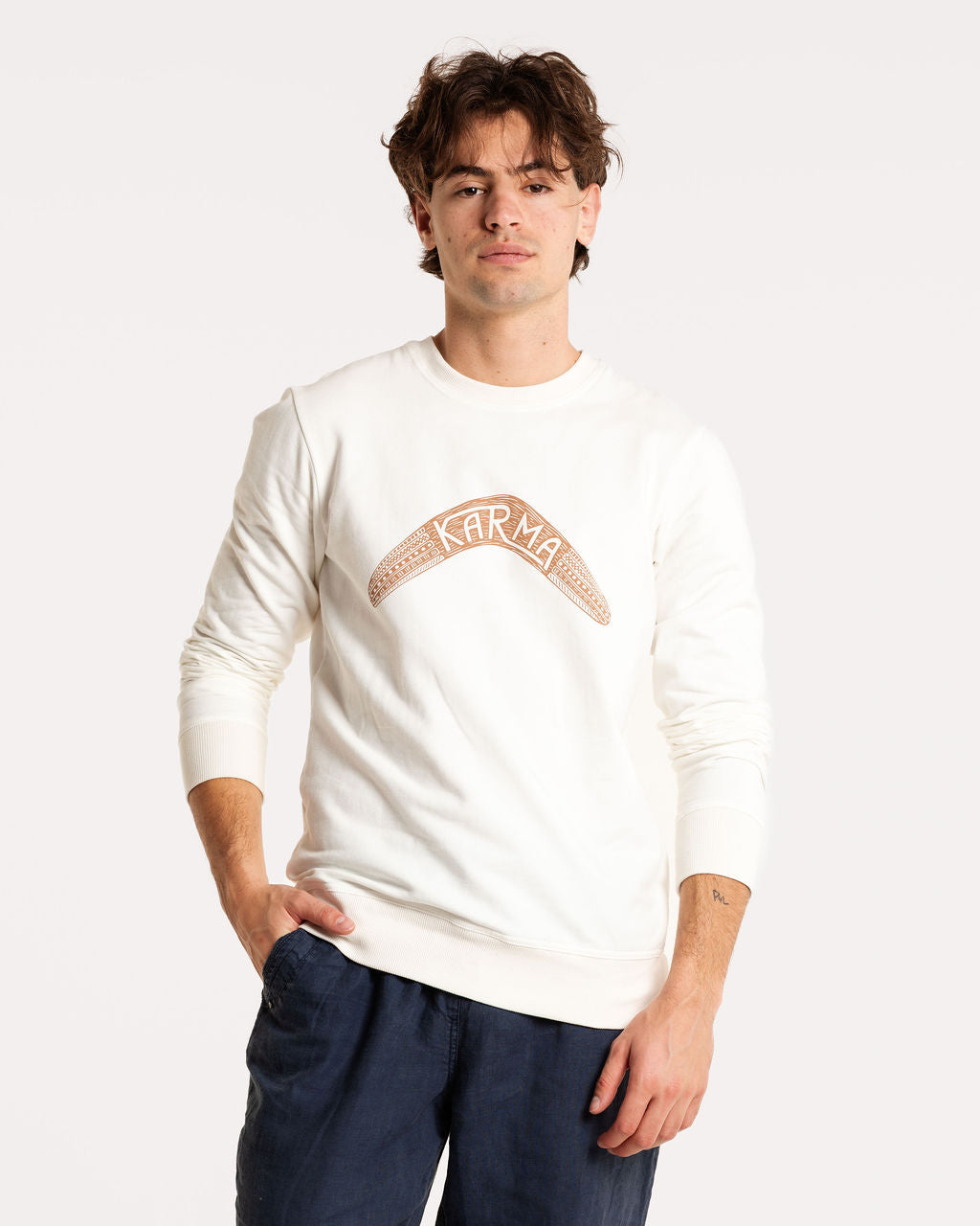 KARMA CREWNECK / ECRU