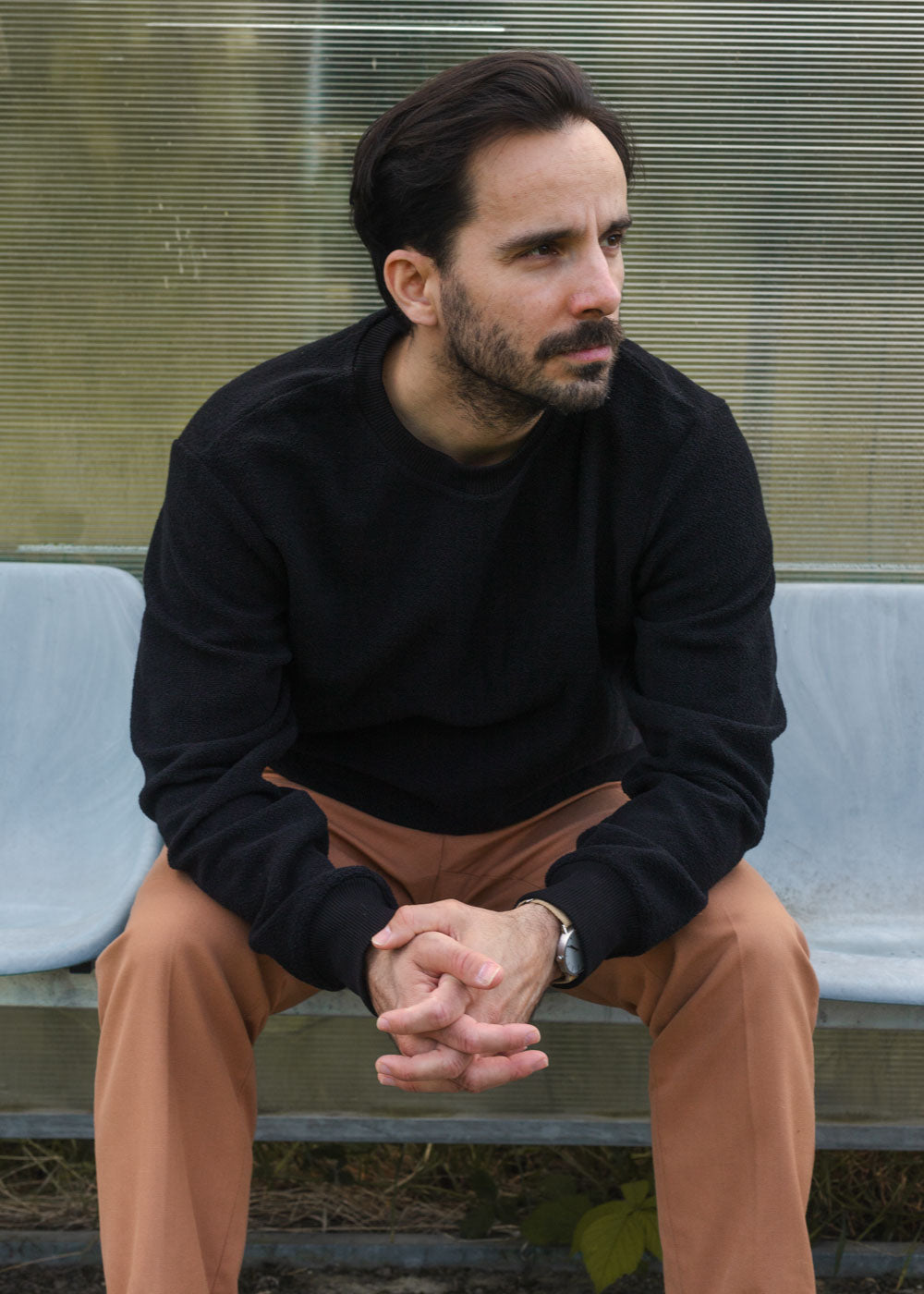 SHORE CREWNECK / BLACK