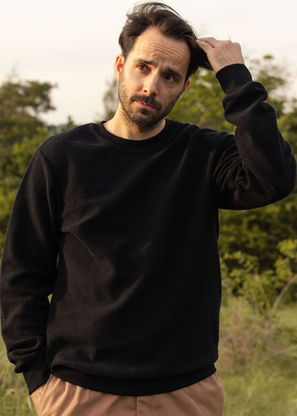 SHORE CREWNECK / BLACK