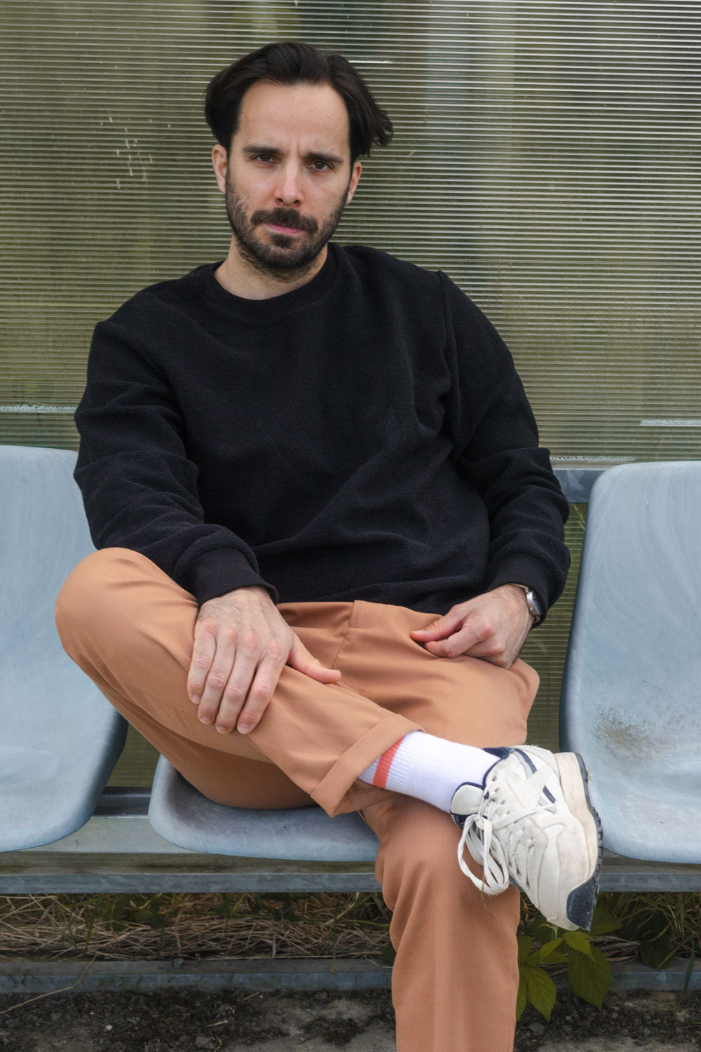 SHORE CREWNECK / BLACK