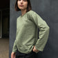 SPECKLES CREWNECK / OLIVE