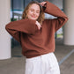 TRAPEZE CORD JUMPER / COFFEE