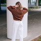 TRAPEZE CORD JUMPER / COFFEE