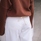 TRAPEZE CORD JUMPER / COFFEE