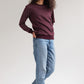 BICOLOR CREWNECK / WINE