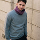 COLORBLOCK FUNNELNECK / AIR / GRAPE