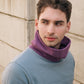 COLORBLOCK FUNNELNECK / AIR / GRAPE