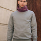COLORBLOCK FUNNELNECK / AIR / GRAPE