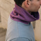 COLORBLOCK FUNNELNECK / AIR / GRAPE