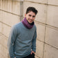 COLORBLOCK FUNNELNECK / AIR / GRAPE