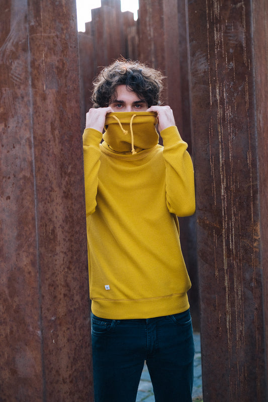 HIVE TUBE NECK SWEATSHIRT / MUSTARD