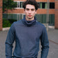 BICOLOR FUNNEL SWEATSHIRT / NAVY