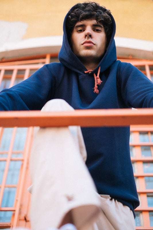 HIVE HOODIE / NAVY 1 / imperfect