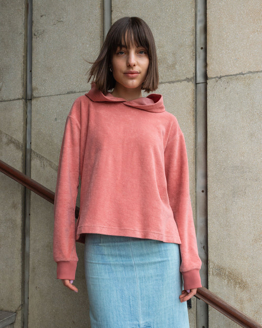 TERRY HOODIE / ROSEWOOD