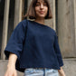 WAFFEL TOP / NAVY