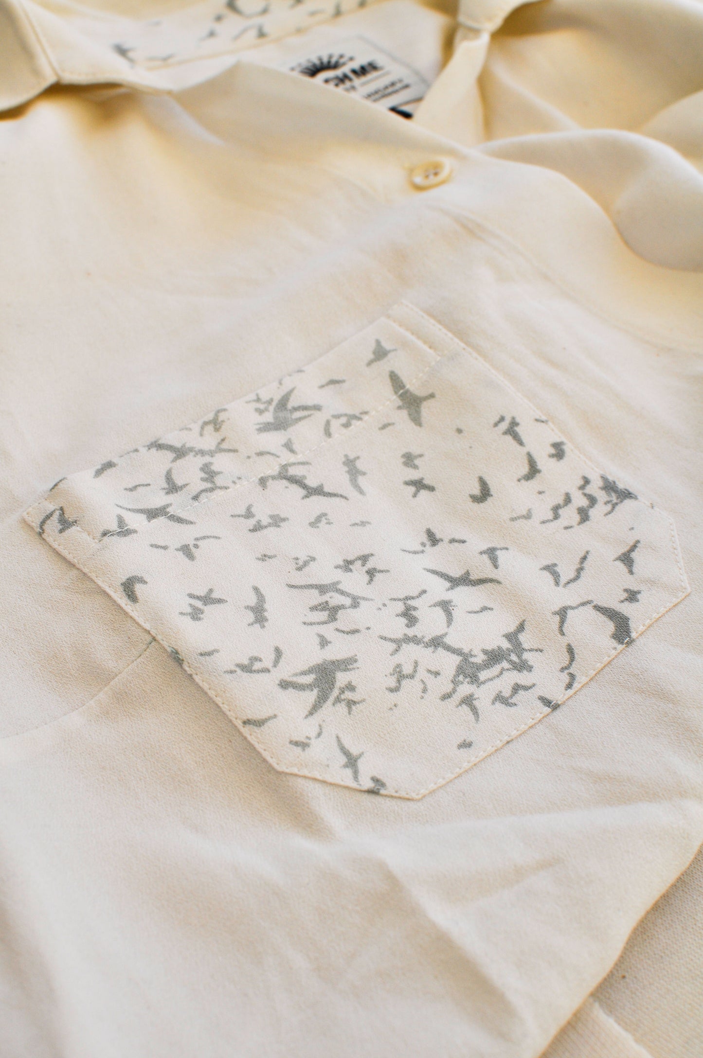 BIRDS BLOUSE / ECRU