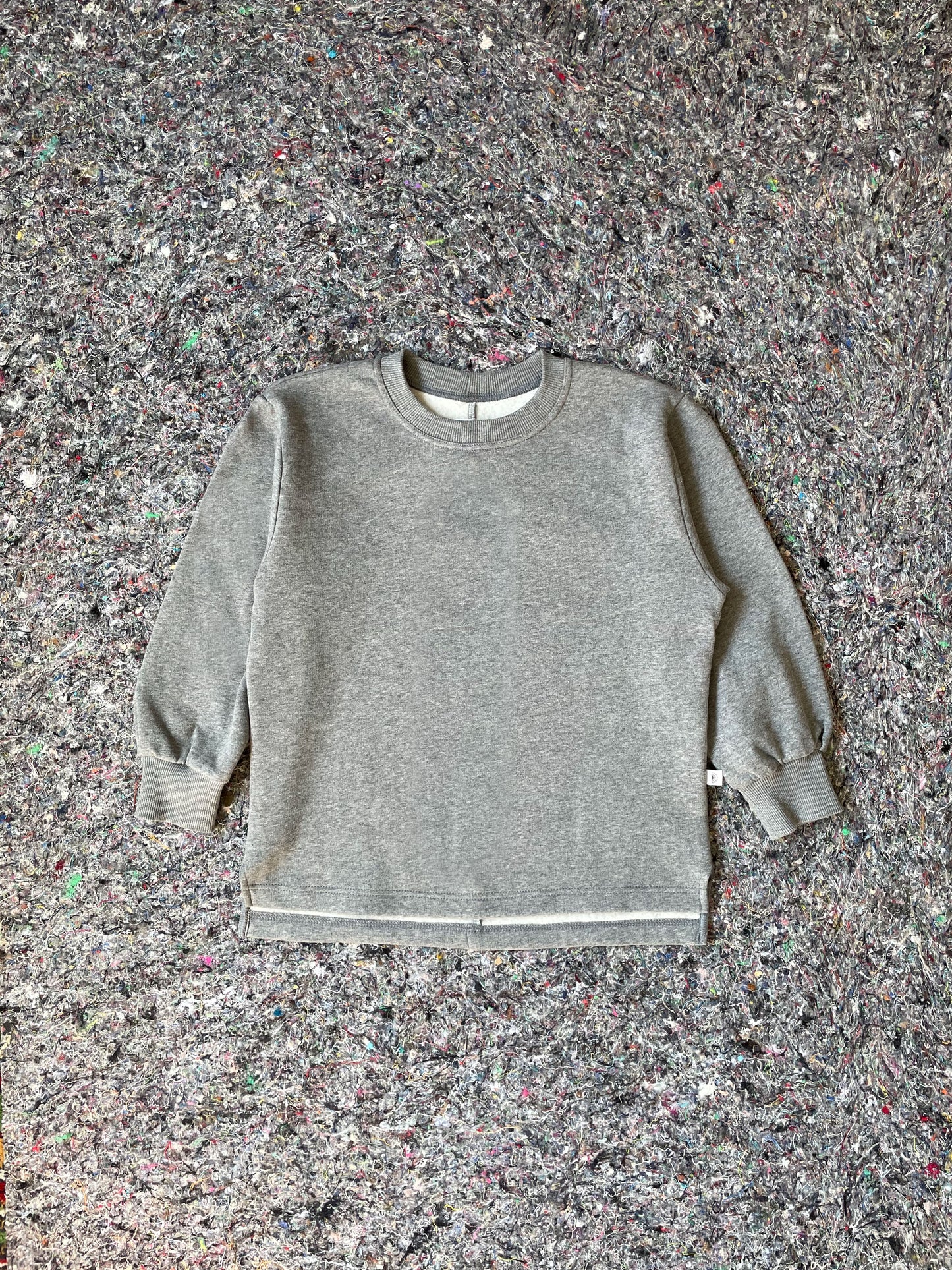 PUFF SLEEVE CREWNECK WOMEN'S/ GREY MARL