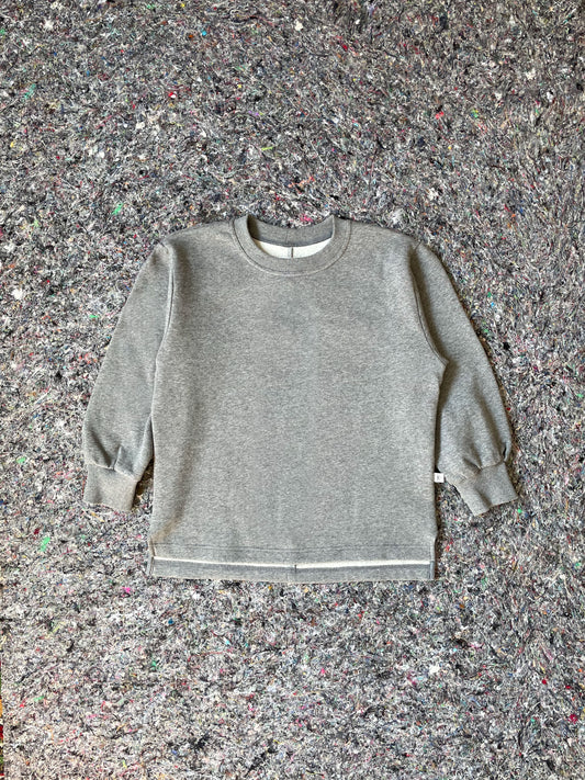 PUFF SLEEVE CREWNECK WOMEN'S/ GREY MARL