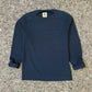 ZIGZAG FLAT NECK SWEATSHIRT MEN'S / NAVY