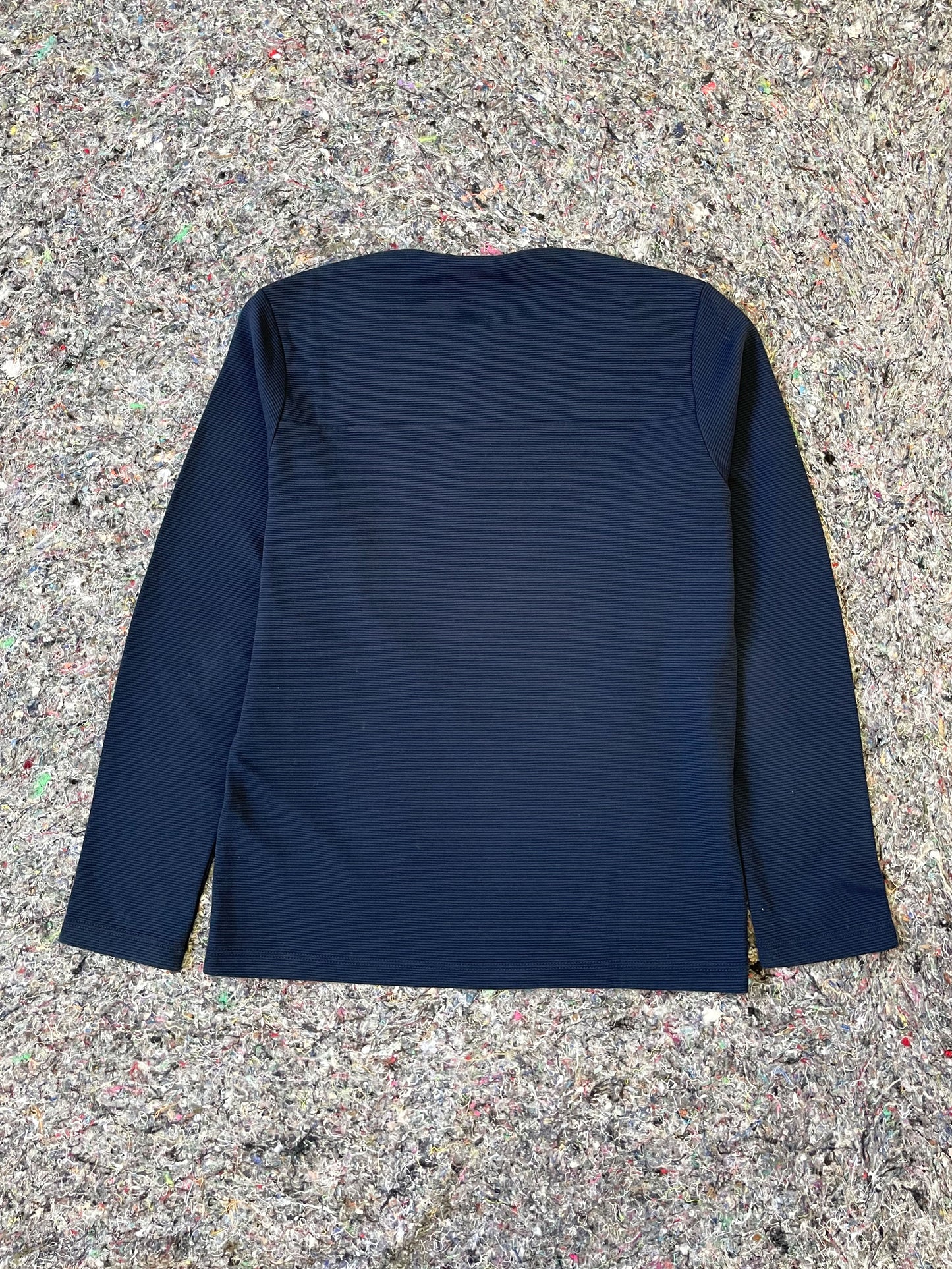 ZIGZAG FLAT NECK SWEATSHIRT MEN'S / NAVY