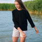 ANA CREWNECK / BLACK - Touch Me Not Clothing
